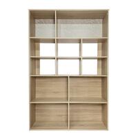 ชั้นวางของ 5 ชั้น ME LIVING สี SOLID OAK/MARBLE GREY