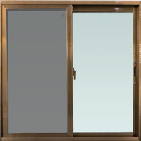 หน้าต่างAlu.S-S AZLE 100x100cm ชา