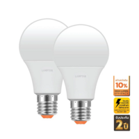 LAMPTAN BULB GLOSS E27 9W LED bulb, Daylight, Pear shape