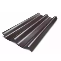 กระเบื้องหลังคาลอนคู่ 120 ซม. ห้าห่วง สีแพลทตินั่ม น้ำตาลมุกโกเมน