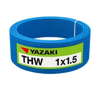 สายไฟ THW 1.5 ตร.มม. สีฟ้า YAZAKI