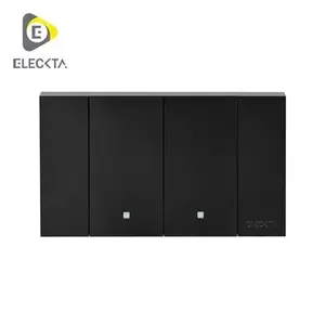 ชุดสวิตช์ทางเดียว 2ช่อง VERVE_BK ELE-1
