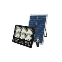 สปอร์ตไลท์โซล่าเซลล์ LAMPTAN FLOOD 300 วัตต์ DAYLIGHT สีดำ