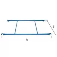 นั่งร้านเหล็ก ฝาครอบ Horizontal Frame