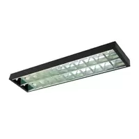 โคมสำนักงานติดลอย CARINI NY2X18OF 2X120 ซม. สีดำ