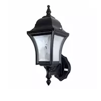 1 bulb outdoor wall lamp, Roman square, model W25-B, black, THE SUN