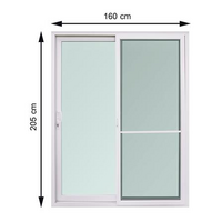 ประตู UPVC มุ้ง S-S M-Lock VILANN สีขาว