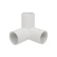 White PVC three-way connector, 1 inch, THAI PIPE