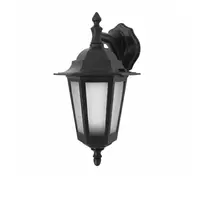1 bulb outdoor wall lamp, hexagonal, model WD01-B, black, THE SUN