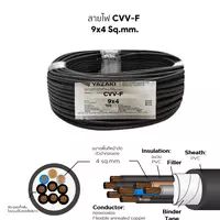 CVV-F Cable 9x4 mm2 YAZAKI 100 m