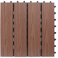 FINEXT Solid WPC Tile Brown