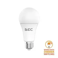 หลอดไฟ LED E27 9W วอร์มไวท์ BEC