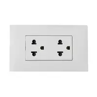 ชุดเต้ารับคู่ 3ขา SAE2125DBN BTI