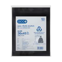 ถุงขยะรีไซเคิลแบบหนา ACCO 36X45 นิ้ว 10 ใบ สีดำ