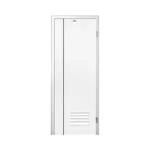 ชุดประตูห้องน้ำพร้อมวงกบ UPVC ไม่เจาะลูกบิด ASARA A812 70x200 ซม. สีขาว-1