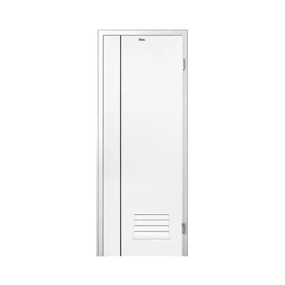 ชุดประตูห้องน้ำพร้อมวงกบ UPVC ไม่เจาะลูกบิด ASARA A812 70x200 ซม. สีขาว-1