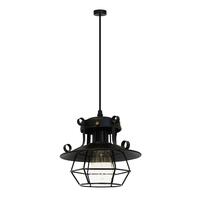 CHANDELIER MDL HG-0016 EVL MT BK 1L