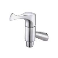 Wall-mounted single faucet, short neck (swivel handle), Windy model, COTTO CT171C10(HM)