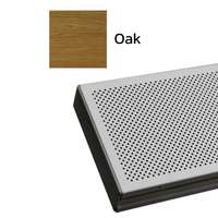 Galvanized Steel Acoustic Baffle Ceiling Metalworks V-P500 Oak