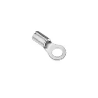 Bare round fishtail, model R35-10 (pack of 2 pieces), silver color