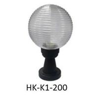 ไฟหัวเสา HK-K1-200 Curly Clear ELEKTRA พลาสติก MODERN สีดำ
