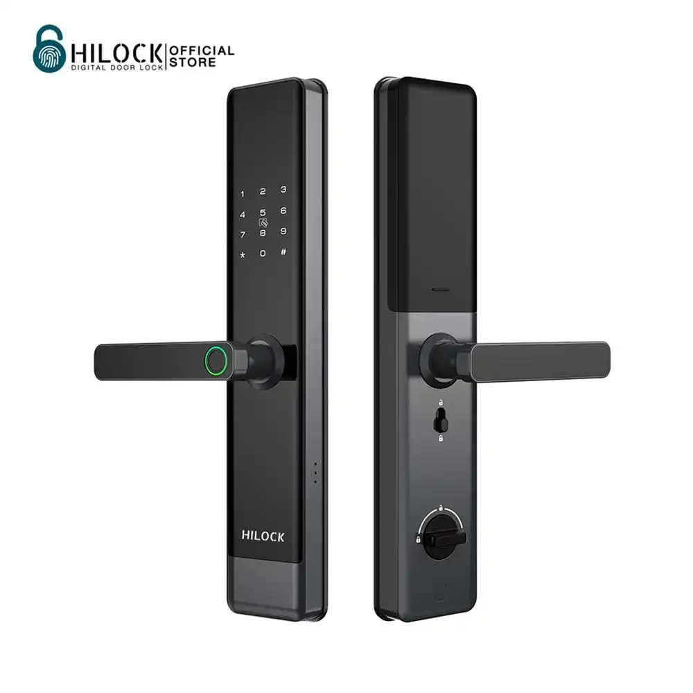 DIGITAL DOOR LOCK HILOCK HL-641S GREY/BLACK-1