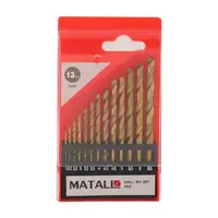 ชุดดอกสว่านเจาะเหล็ก MATALL ชุด 13 ชิ้น