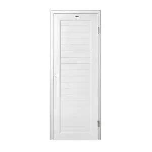 ชุดประตูห้องน้ำพร้อมวงกบ UPVC เจาะลูกบิด ASARA S931 70x200 ซม. สีขาว-1