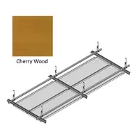 Hook On Galvanized Steel Ceiling R-H200 Metalworks Cherry Wood