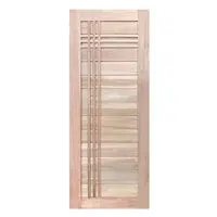 ประตูไม้เนื้อแข็ง ไม่เจาะลูกบิด N999 BALI-B 80x200 ซม. สีธรรมชาติ