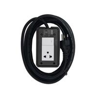 บล็อคยาง 2x4 พร้อมสาย VCT3x1.5 1 ช่อง 1 สวิตช์ UNIC E1 5 เมตร สีเทา