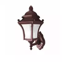 1 bulb outdoor wall lamp, wood pattern, model W26-W FOTINI