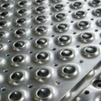แผ่นสแตนเลส เจาะรู 304 Burr Perforation BF-4