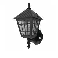 1 bulb outdoor wall lamp, house shape, model W03-B, black, THE SUN