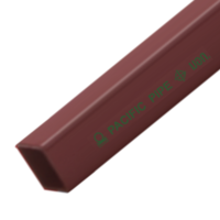 ท่อเหล็กแบน เคลือบสีกันสนิม สีแดง 6x2 นิ้ว 150x50 มม.