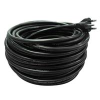 หัวปลั๊ก3ขากลม+สาย VCT3x1 3M ดำ SOK มอก