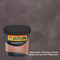 Jotun Majestic Design Pearl 7052 Green Smoke + 2677 Melanzana