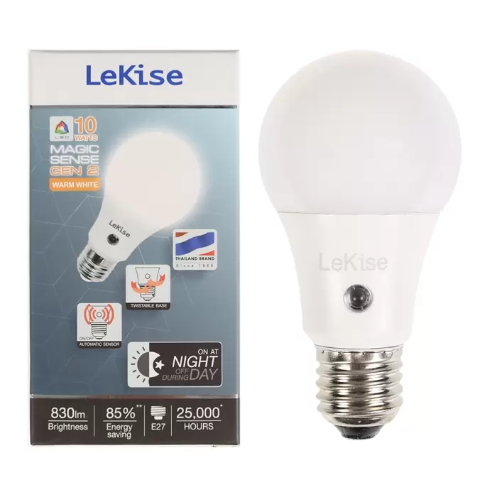 LED bulb A60 Senser 10 watts (Warm White) LEKISE-1