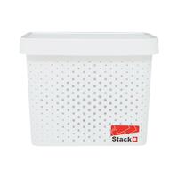 กล่องฝาปิด STACKO BALM M 22x31.6x25 ซม. สีขาว
