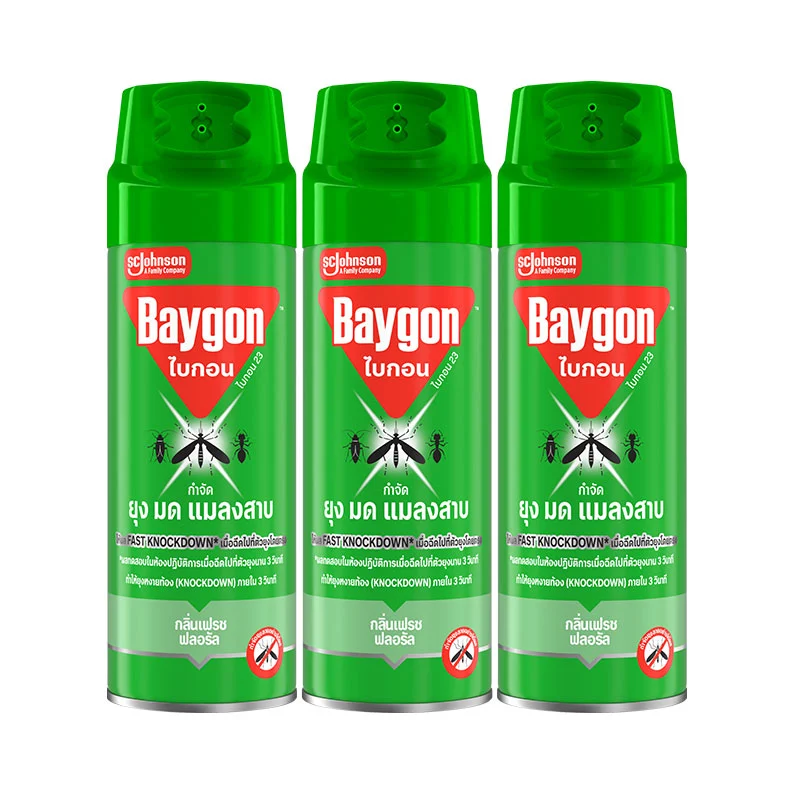 Baygon Insect Killer Spray Green 250 ml x 3-1