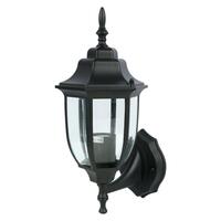 โคมไฟติดผนังภายนอก L&E WMS 200/B-E27 โลหะ/แก้ว CLASSIC สีดำ