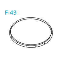 อุปกรณ์ท่อลม F-43 หน้าแปลนฉาก