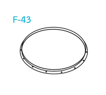 อุปกรณ์ท่อลม F-43 หน้าแปลนฉาก-1