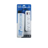Plug strip 3x5 meters, 1 switch, model AP3159, blue