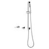 COTTO CT326C31 วาล์วผสมเปิด-ปิดน้ำชนิดฝังผนังพร้อมฝักบัวอาบน้ำและราวแขวนปรับระดับ รุ่น GLACIER