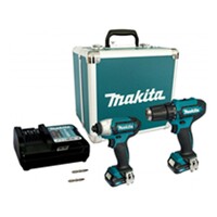 ชุดสว่านไร้สาย (พร้อมแบตเตอรี่) MAKITA CLX228X1 12 โวลต์
