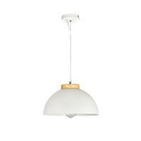 โคมไฟระย้า CARINI MODERN PH2149 โลหะ สีขาว/ลายไม้/เงิน 1 หัว