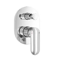 KOHLER K-24576X-4-CP ชุดฝาครอบและวาล์วผสมฝังกำแพงลงอ่างอาบน้ำและยืนอาบ รุ่น KUMIN