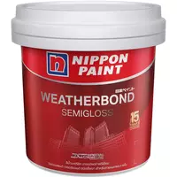 สีทาภายนอก NIPPON PAINT WEATHERBONDFLEX BASE A ชนิดกึ่งเงา 9ลิตร