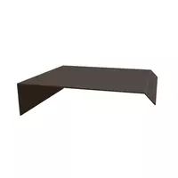 ครอบข้างเมทัลชีท ทำโค้งได้ G610 AZ150 สี Choco Matt บลูสโคปคัลเลอร์บอนด์